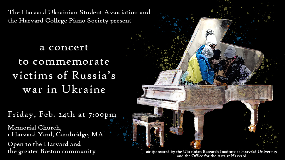 Concert to Commemorate Victims of the War in Ukraine