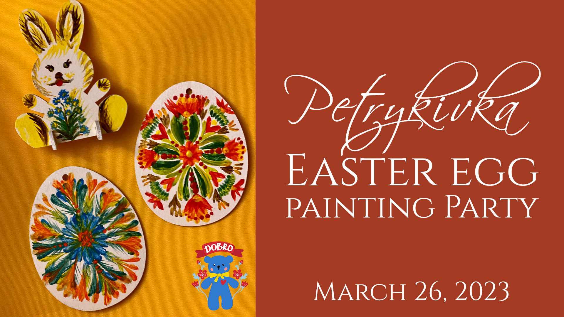 Petrykivka Eggs painting party
