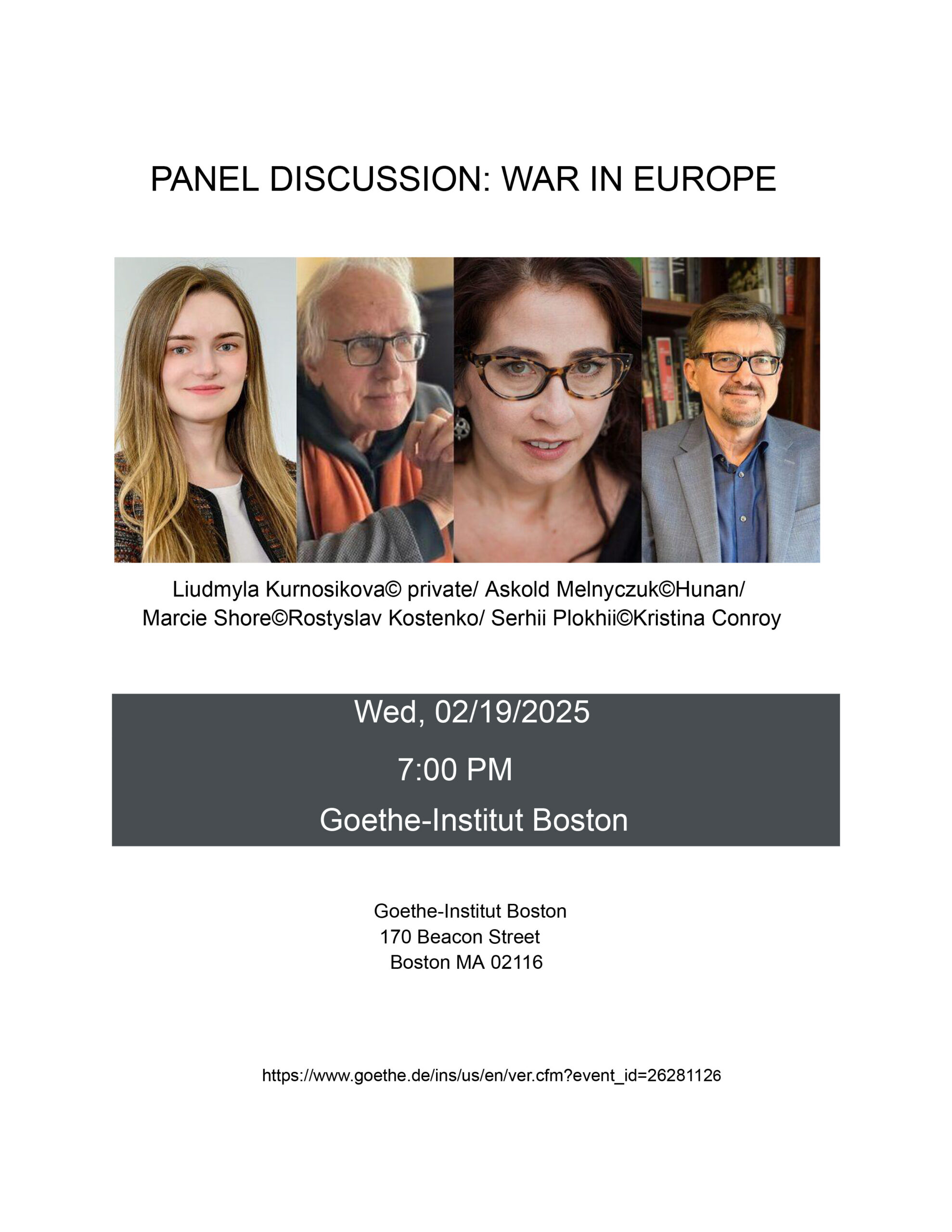 Panel Discussion: War in Europe